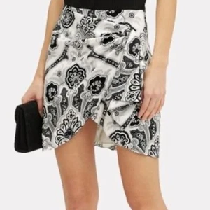 Minifalda Caroline Constas Koren negra blanca cachemira 100 % seda talla XS - Imagen 1 de 9