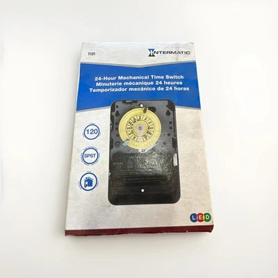 🔴Intermatic T101 Interruptor Temporizador Mecánico 24 Horas - 120V SPST!!️ Foto 1 de 2