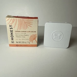 HONEST BEAUTY Creme Cheek + Lip Color CORAL PEACH 0.10 OZ 3G NEW - Picture 1 of 6