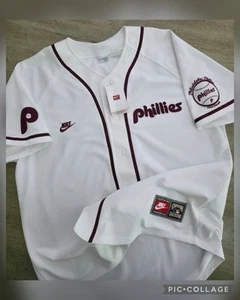 Vintage Nike Cooperstown Collection Philadelphia Phillies Baseball Jersey 2XL - Picture 1 of 16
