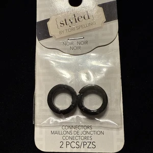 Styled By Tori Rechtschreibung Schmuck Verbinder Schwarz Noir - Bild 1 von 5