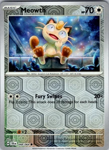 Meowth Reverse Holo 048/064 SV: Shrouded Fable Common - NM - Picture 1 of 2