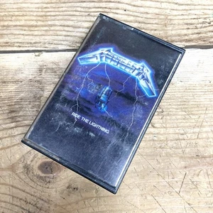 Ride the Lightning by Metallica Cassette 1984 Elektra Asylum White Shell - Imagen 1 de 15