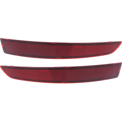 Juego de 2 pares de reflectores de barra frontal de parachoques luz lámpara trasera lado conductor y pasajero Foto 1 de 4