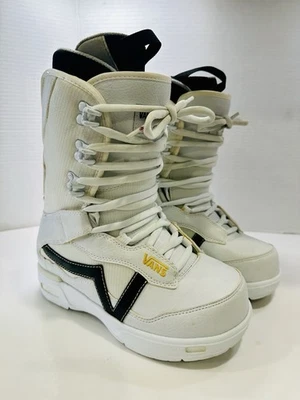 Vans Snowboard Boots Women’s 7  Hi-Standard OG White Black Lace Up W/Liner - Image 1 of 4