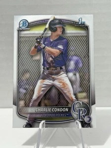 π₯ CHARLIE CONDON ROCKIES STAR * 2025 Bowman Chrome - 1st BOWMAN π₯ - Picture 1 of 4