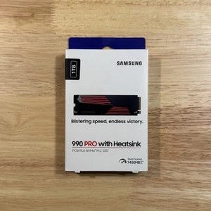 Samsung 990 PRO 1TB SSD w/ Heatsink PCIe Gen4 M.2 2280 Internal SSD - NEW SEALED - Bild 1 von 3