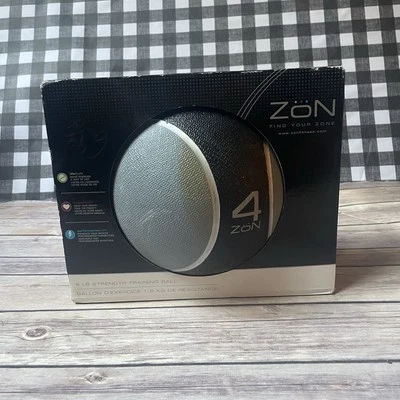 ZON 4 Pound Strength Training Ball - Gray/Black - NIB! - Image 1 of 4