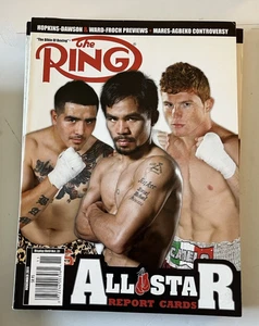 2011 RING MAGAZINE NEWSSTAND ALLSTAR REPORT CARD Rios, Manny Pacquiao, Canelo - Picture 1 of 1