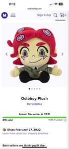 Sehr seltenes Makeship Octoboy 1 von 315 jemals hergestellt Top Zustand  - Bild 1 von 7
