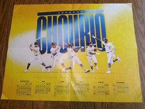 MILWAUKEE BREWERS JACKSON CHOURIO ERSTE KARRIERE HOME RUN 4-3-2024 PAPIER POSTER - Bild 1 von 6