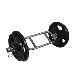 58kg Olympic Barbell Weight Set - Tricep Bar + 50kg Iron Ez Grip Weight Plate - Picture 1 of 8