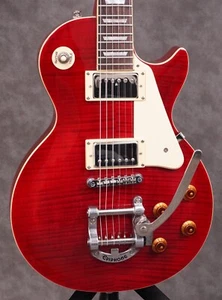 Epiphone Les Paul W/Bigsby Electric Guitar Red Flame Finish - W/Setup - Picture 1 of 10