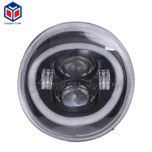  Faro LED negro con halo DRL para Vespa GTS 300 - Imagen 1 de 6