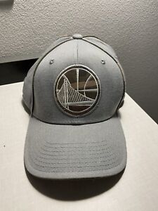 Adidas NBA Golden State Warriors Basketball Hat Cap Grey With Camo Bill Sz L/XL