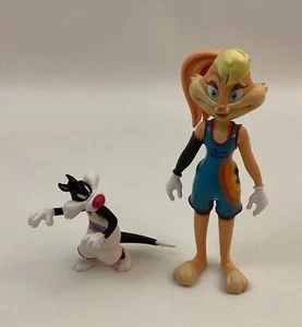 Sylvester the Cat 1996 & Lola Bunny Space Jam Figures Tune Squad Warner Bros - Picture 1 of 12