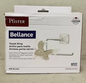 Anello asciugamano da parete Pfister Bellance in nichel spazzolato difesa punti BRB-BLL0GS - Foto 1 di 2