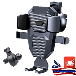 Universal Hook Car Holder Mount Stand Bracket Air Vent Mobile Phone Clip Cradl - Picture 1 of 13