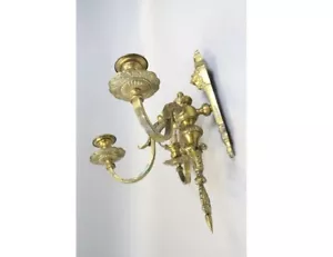 3-flg. massiv groß Wandlampe Wandleuchter aus Bronze Frankreich 19Jhd. - Bild 1 von 10