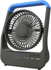 Portable Camping Fan Battery Operated Fan Portable Desk Fan with Timer Desk Fan - Picture 1 of 12