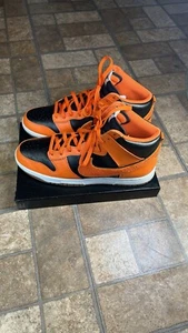 Nike Dunk High Chenille Swoosh - Safety Orange SHOES SIZE 13 - Picture 1 of 12