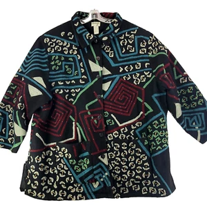 Anage Mantel Damen 6X (C4) schwarz bestickt Hunderte Perlen & Perlen RAR Vintage - Bild 1 von 10