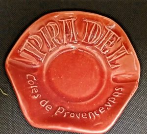 VALLAURIS R.RIVERE Werbeaschenbecher Pradel Côtes de Provence. VPQS Rose - Bild 1 von 4