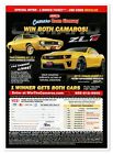 NACC Yellow Camaro ZL1 Dream Giveaway 2013 Full-Page Print Magazine Ad
