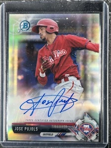 Pujols, Jose - 2017 Bowman Chrome Prospect - Autograph - 357/499 - Picture 1 of 1