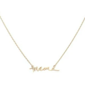 Gold "MAMA" Pendant Style Statement Chain Worded Necklace Fashion Jewelry - Picture 1 of 3