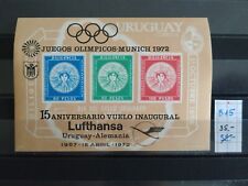 Uruguay 1972 Olympic Games München Munich Aviation Lufthansa Inaugural Flight
