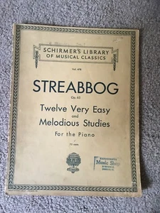 Schirmers Bibliothek der Klassiker Vol. 478 STREABBOG 12 Very Easy Studies für Klavier - Bild 1 von 4