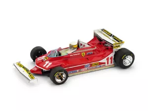 Ferrari 312 T5 J. Scheckter 1980 #1 Monaco GP + Pilota 1:43 Model R576CH BRUMM - Foto 1 di 1