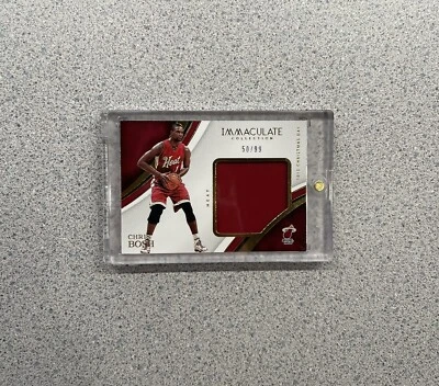 2016-2017 Panini Immaculate Chris Bosh Christmas Day Game Used Patch /99 RARE - Image 1 of 2