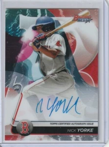 2020 Bowmans Best Nick Yorke Prospect Auto Autograph Rc Redsox - Picture 1 of 1