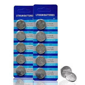 5 X 2 PACK CR2450 3V BATTERIES CR2450 CR 2450 EXP 2027 ORIGINAL PACKAGING - Picture 1 of 5