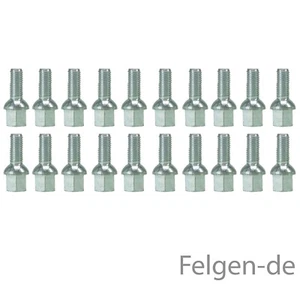 20 x Radschrauben Kugelbund M14 x 1,5 x 27mm R13 SW17 Radbolzen AUDI A3 A4 A5 A6 - Bild 1 von 1