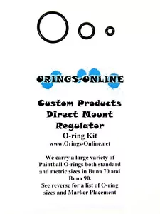 Juego de Oring Regulador de Paintball Custom Products Montaje Directo ASA 4 reconstrucciones - Imagen 1 de 1