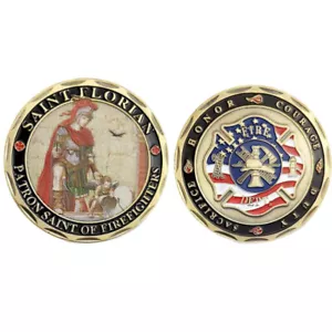 Challenge Coin ST Florian Schutzpatron der Feuerwehr Medaille Feuerwehr - Bild 1 von 12
