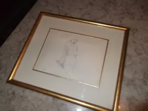 Vintage French Art Nude Sketch Framed Artist Zifruan 60's Era Framed - Picture 1 of 8