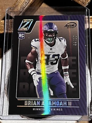 Brian Asamoah RC Card # 171 Artist Proof #'d 44/50 Zenith Football 2022 - Image 1 of 3
