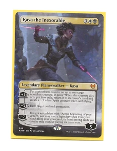 KAYA THE INEXORABLE Borderless KALDHEIM NM English MTG Planeswalker x1 Magic - Picture 1 of 1