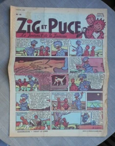 ZIG ET PUCE HEBDOMADAIRE N°18 18 MARS 1950 EN ÉTAT CORRECT - Imagen 1 de 2
