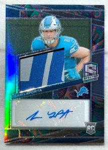 2023 Panini Spectra Auto Rc Patch Psychedelic Sam Laporta 2/5 2 Colors 232 - Picture 1 of 2