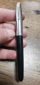 Vintage Parker 51 Füllfederhalter schwarzer Korpus 14k Goldfeder - Bild 1 von 19