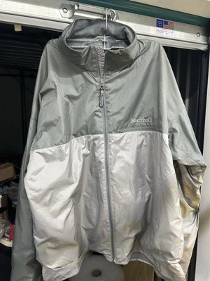 Marmot Fleece Jacket Windbreaker Full Zip 100% Polyester Gray Mens Size XXL - Image 1 of 4