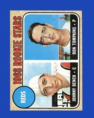 1968 年 Topps Set-Break #247 Johnny Bench RC 近乎完好-MT 或更好 *GMCARDS* — 第 1/2 张图片