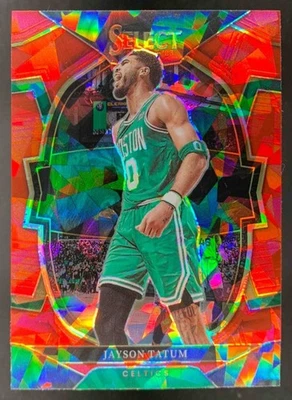 Jayson Tatum 2022-23 Panini Select Red Cracked Ice Prizms Concourse Celtics - Image 1 of 2
