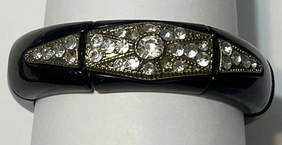 Pulsera Flex Cristal Negro Esmalte Foto 1 de 3