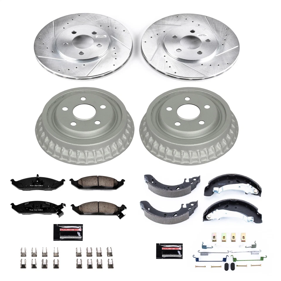 Kit de frenos de tambor Power Stop K15160DK Z23 Evolution Sport para Chrysler Cirrus 95-00 Foto 1 de 3